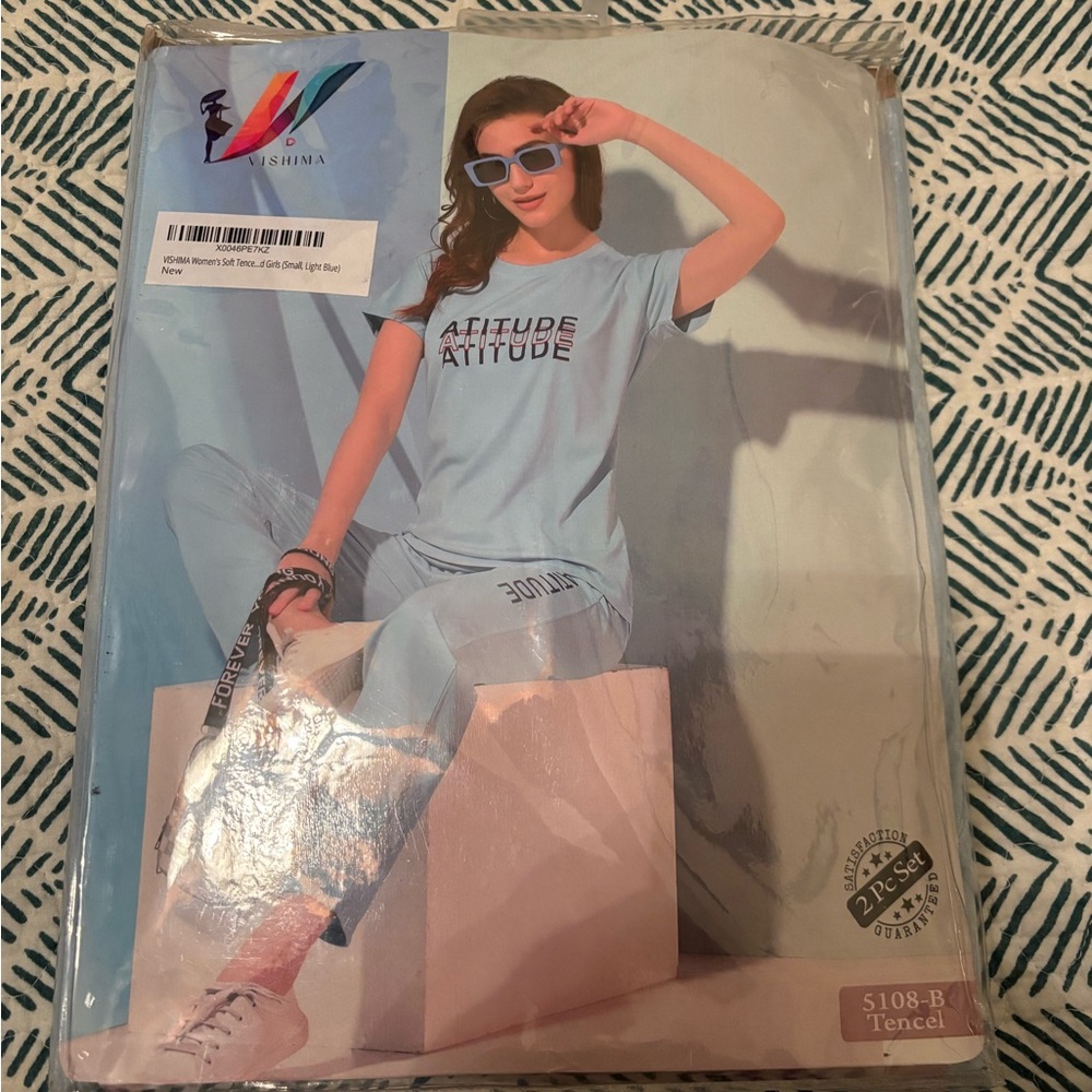 Source Unknown Light Blue Kids Pajama Set